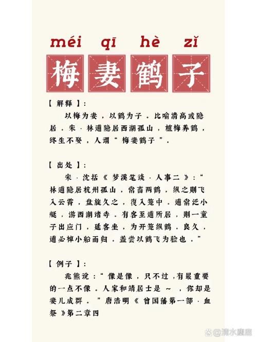 你知道梅妻鹤子是形容什么吗？详解成语故事