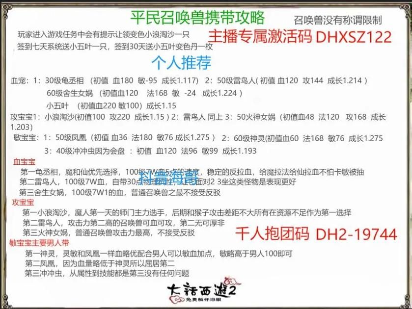 大话西游2新手序列号收集：玩转游戏必备神器