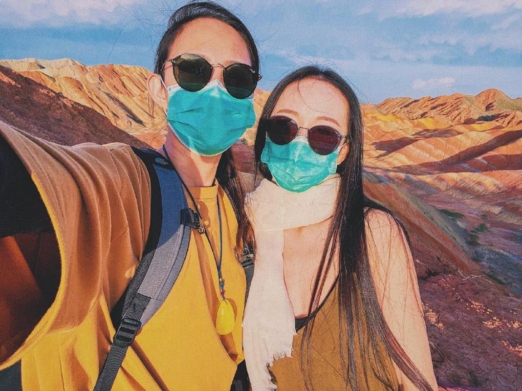 水月和爱人张掖旅行美照曝光，杨丽萍徒弟的幸福瞬间！
