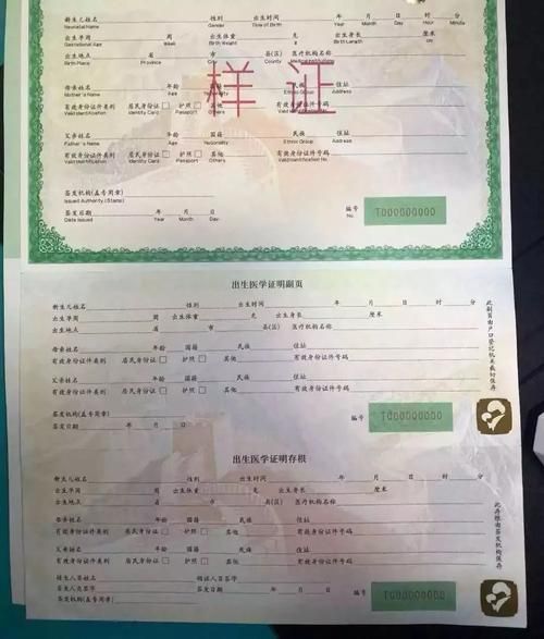 各种版本的出生证明样本，出生证明版本大全速览